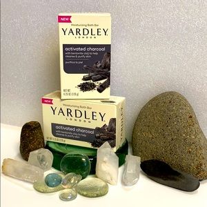Yardley of London • Activated Charcoal • 2 Bath and Beauty Bar Soaps 4.25 oz. ea